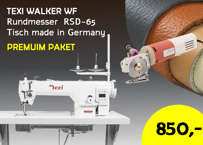 TEXI WALKER WF Premium mit RSD65 El. Rundmesser zum unschlagbaren Preis von 850 EUR brutto Nur für kurze Zeit!